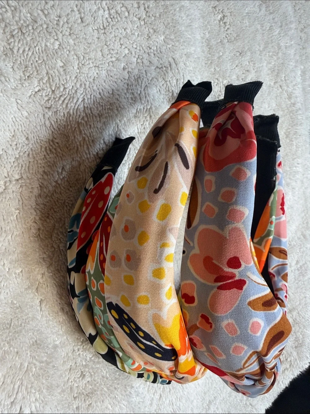 Floral Pattern Knotted Headband - Multicolor